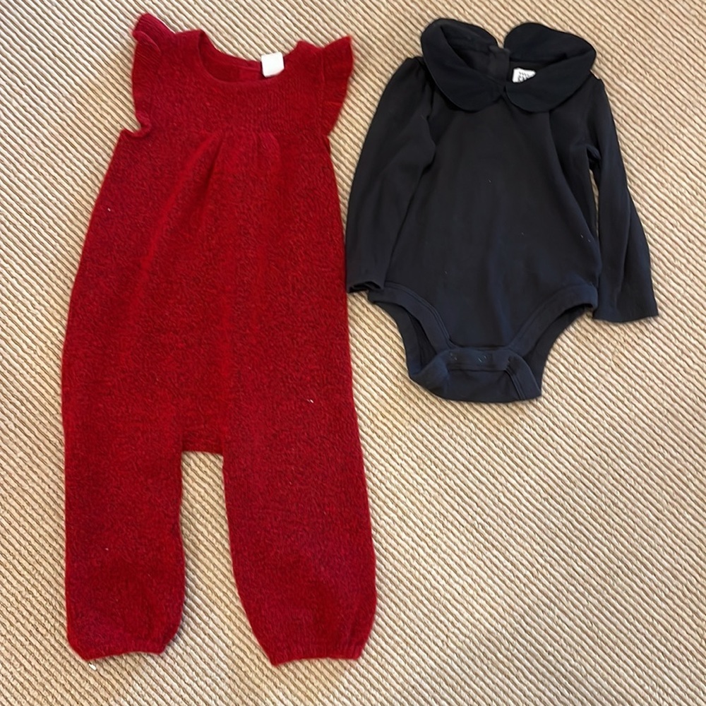 Baby Gap Ruffle red One-Piece